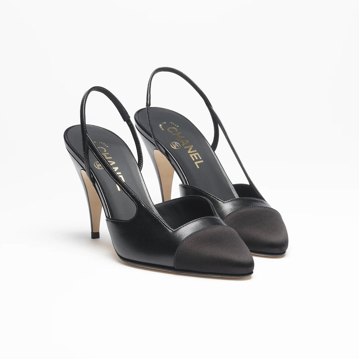 Chanel MÉTIERS D’ART 2026 SLINGBACKS GOATSKIN & MIXED FIBERS BLACK