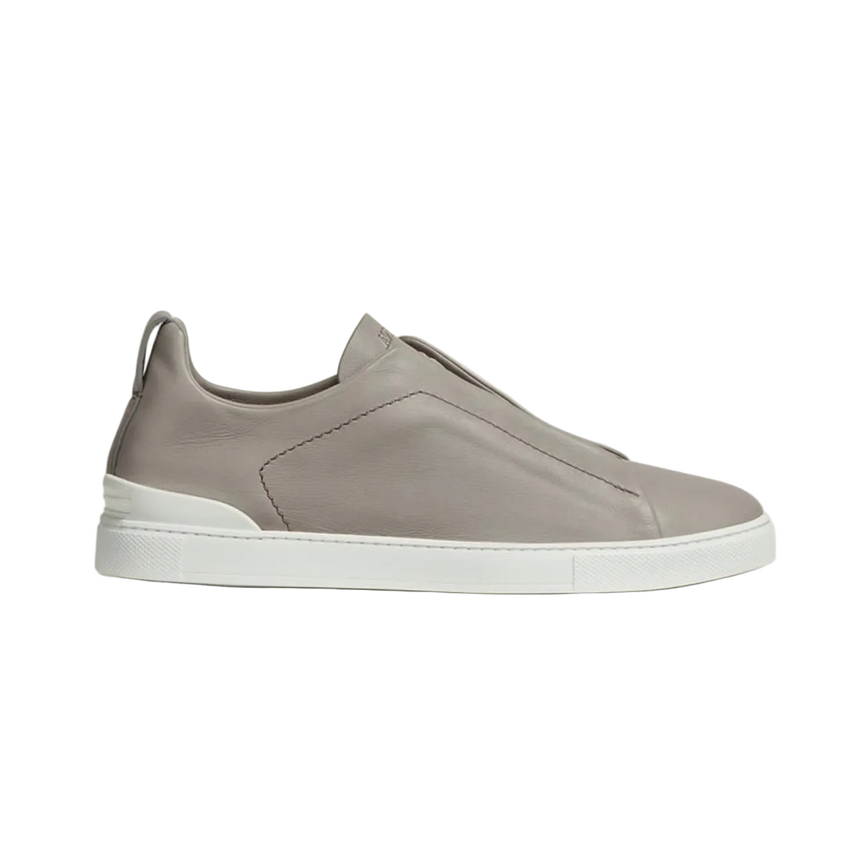 Zegna LIGHT GREY TRIPLE STITCH™ SECONDSKIN SNEAKERS