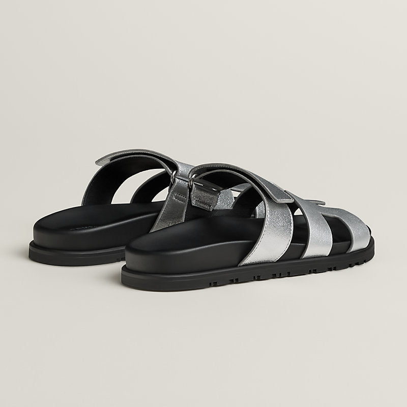 Hermès Chypre Sandals 'Gris Argenté'