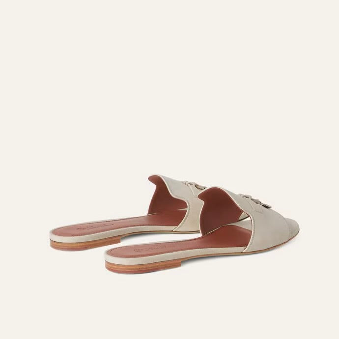 Loro Piana Summer Charms Sandal Pearl Powder (A760)
