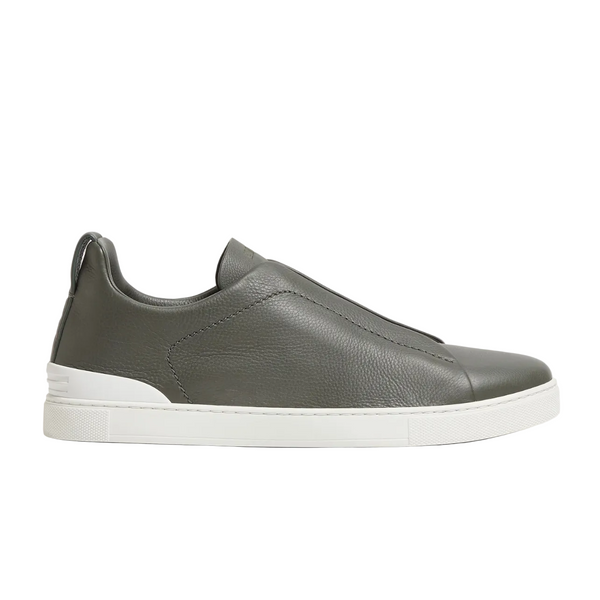 ZEGNA ARMY GREEN TRIPLE STITCH™ SECONDSKIN SNEAKERS