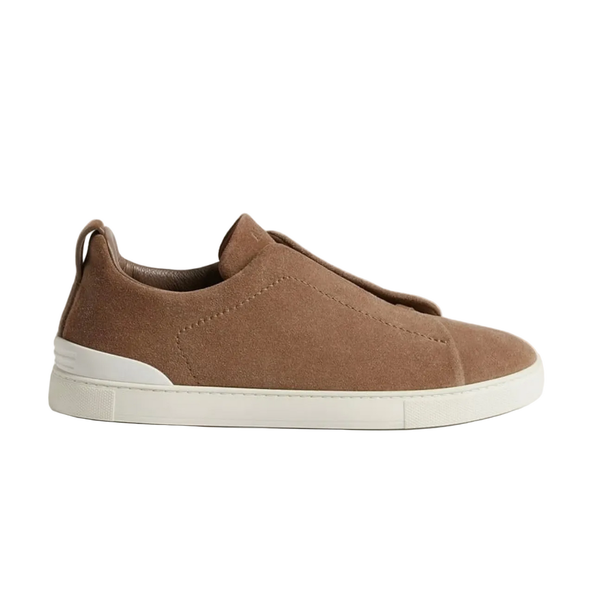 Zegna DARK BEIGE SUEDE TRIPLE STITCH™ SNEAKERS
