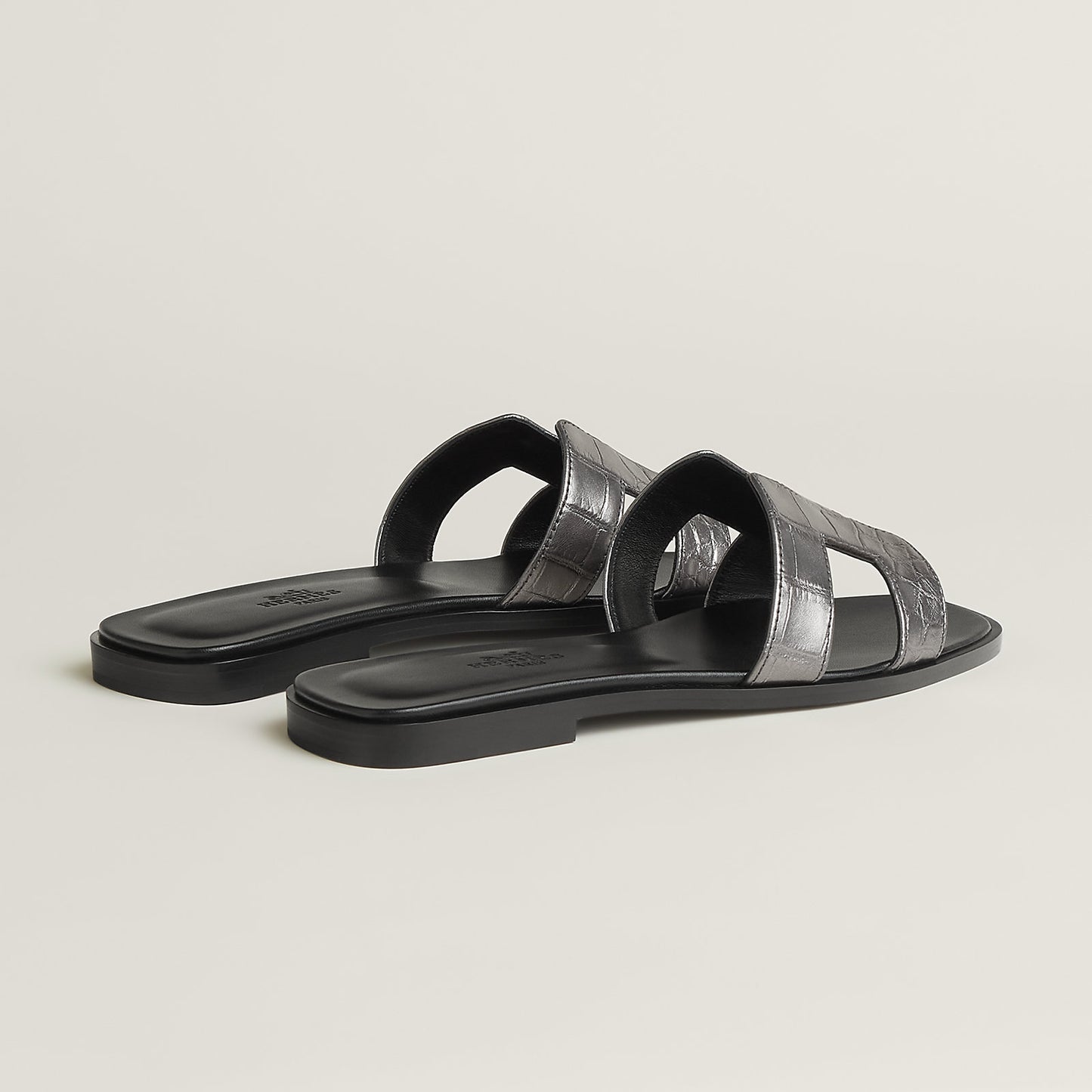 Hermès Oran sandal 'Gris Argenté'