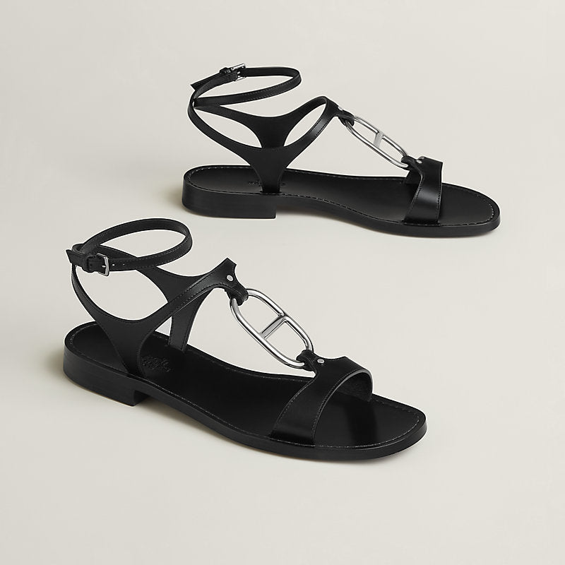 Hermès Marinella sandal 'Noir'