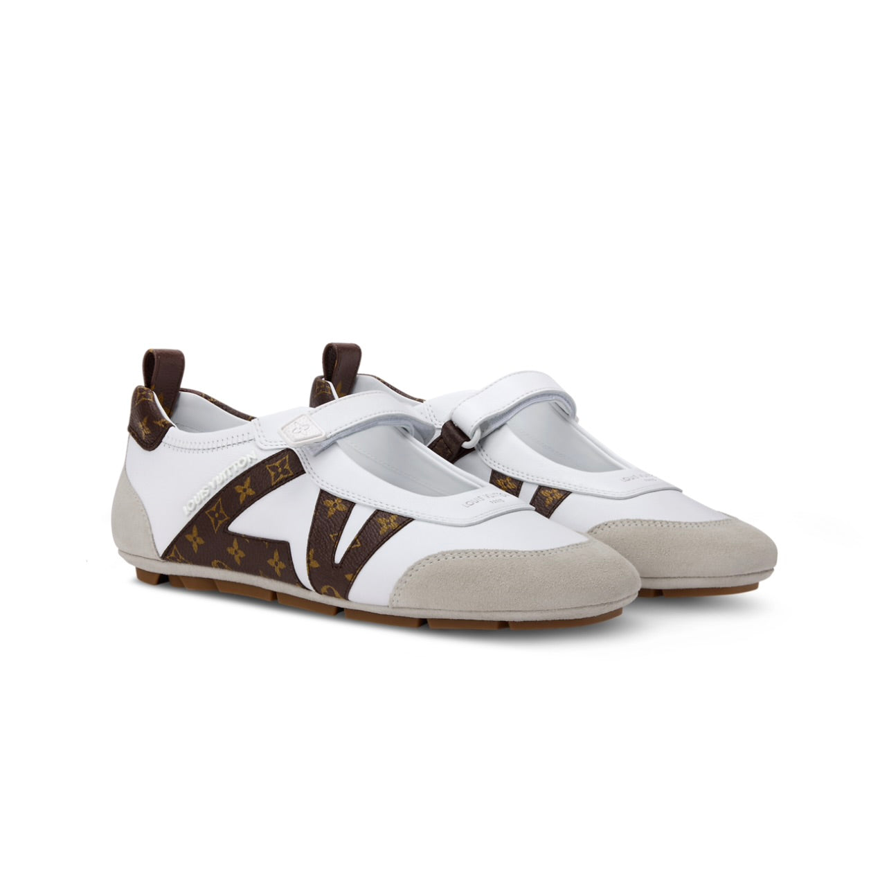 Louis Vuitton Sneakerina Mary Jane White