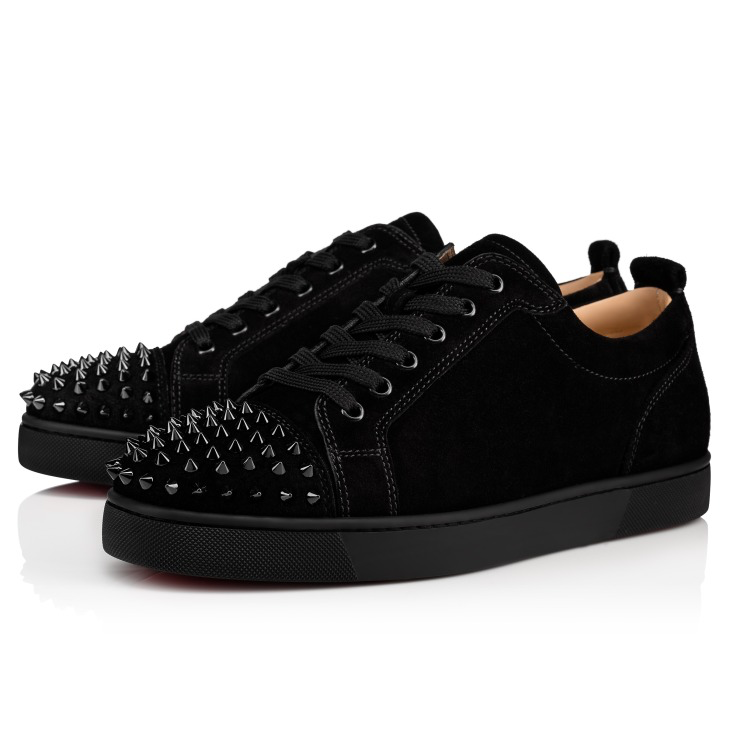 Christian Louboutin Louis Junior Spikes Veau Velours Sneaker