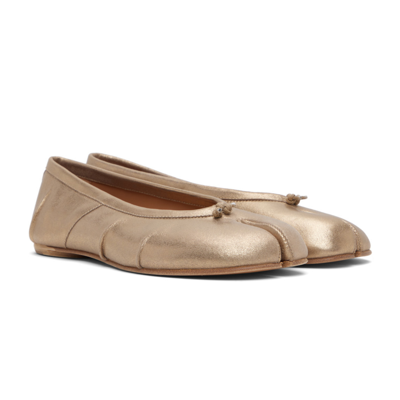 Maison Margiela Tabi Ballerina Cream Gold