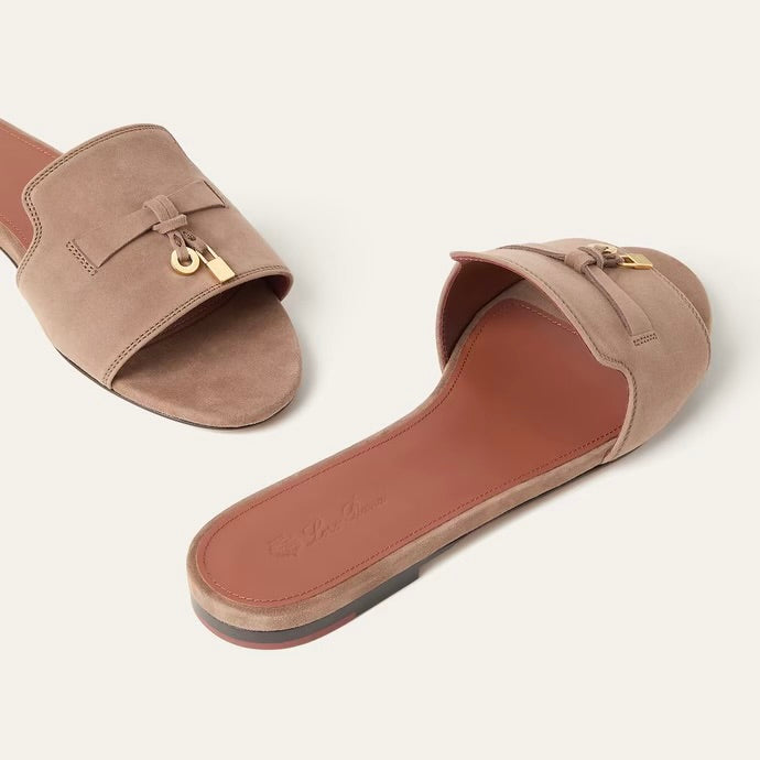 Loro Piana Summer Charms Sandal Fossil (D499)