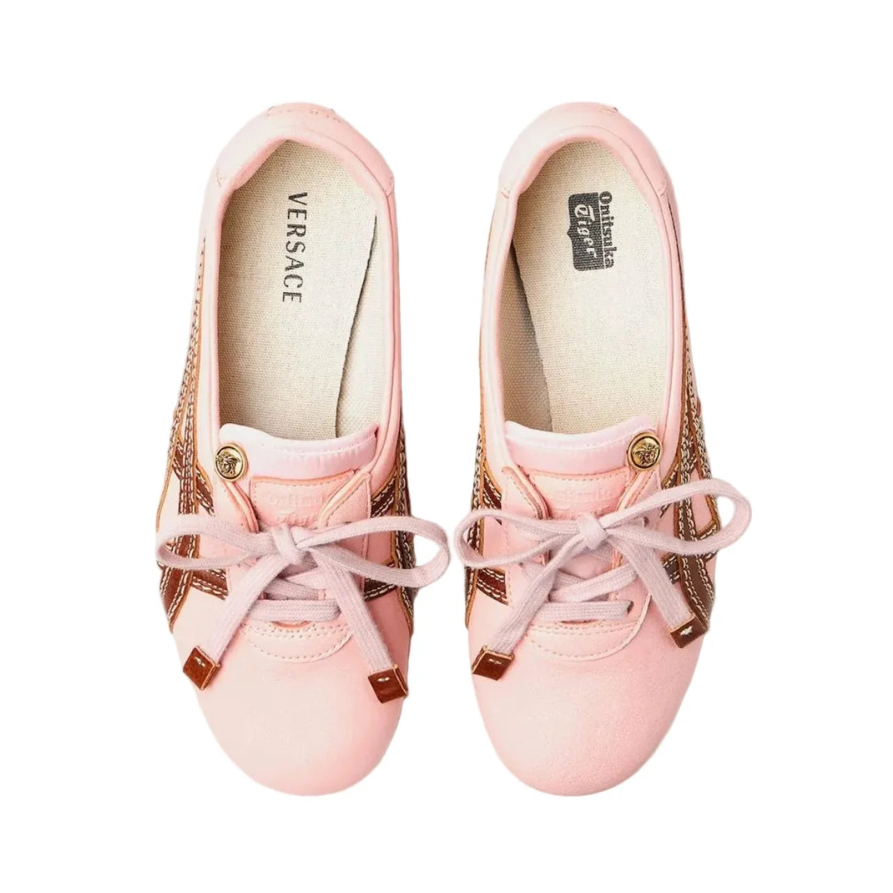 Onitsuka Tiger Tai Chi Sakura Nappa Versace Pink Brown