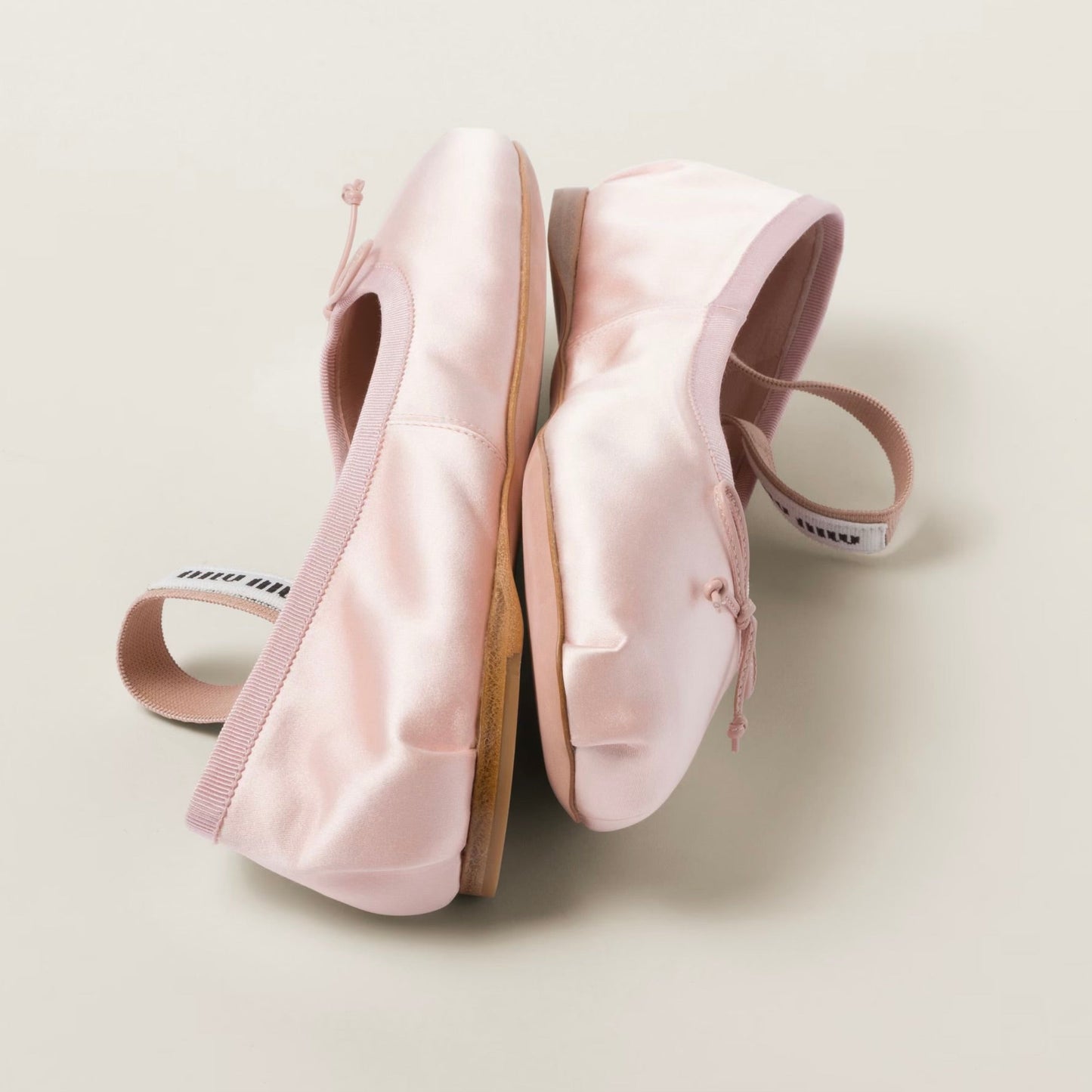 Miu Miu Satin ballerinas Orchid Pink