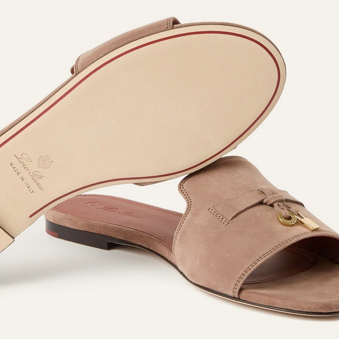 Loro Piana Summer Charms Sandal Fossil (D499)