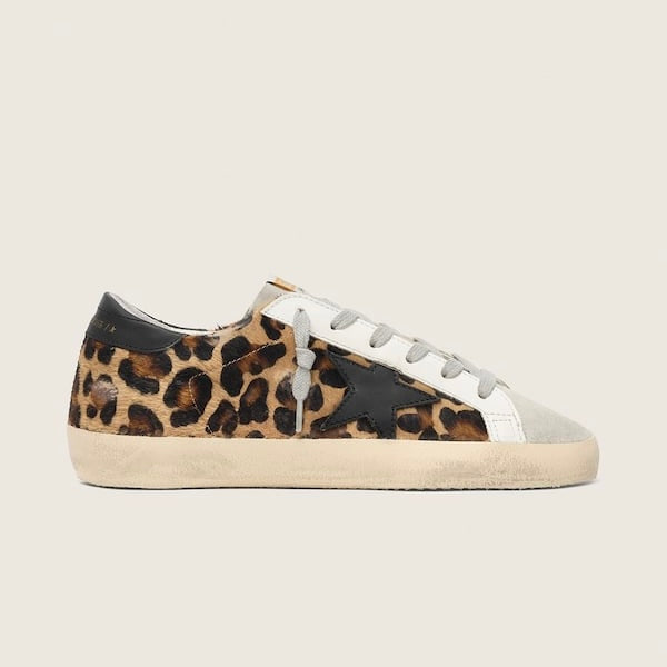 Golden Goose Super-Star in leopard print leather (Women's)