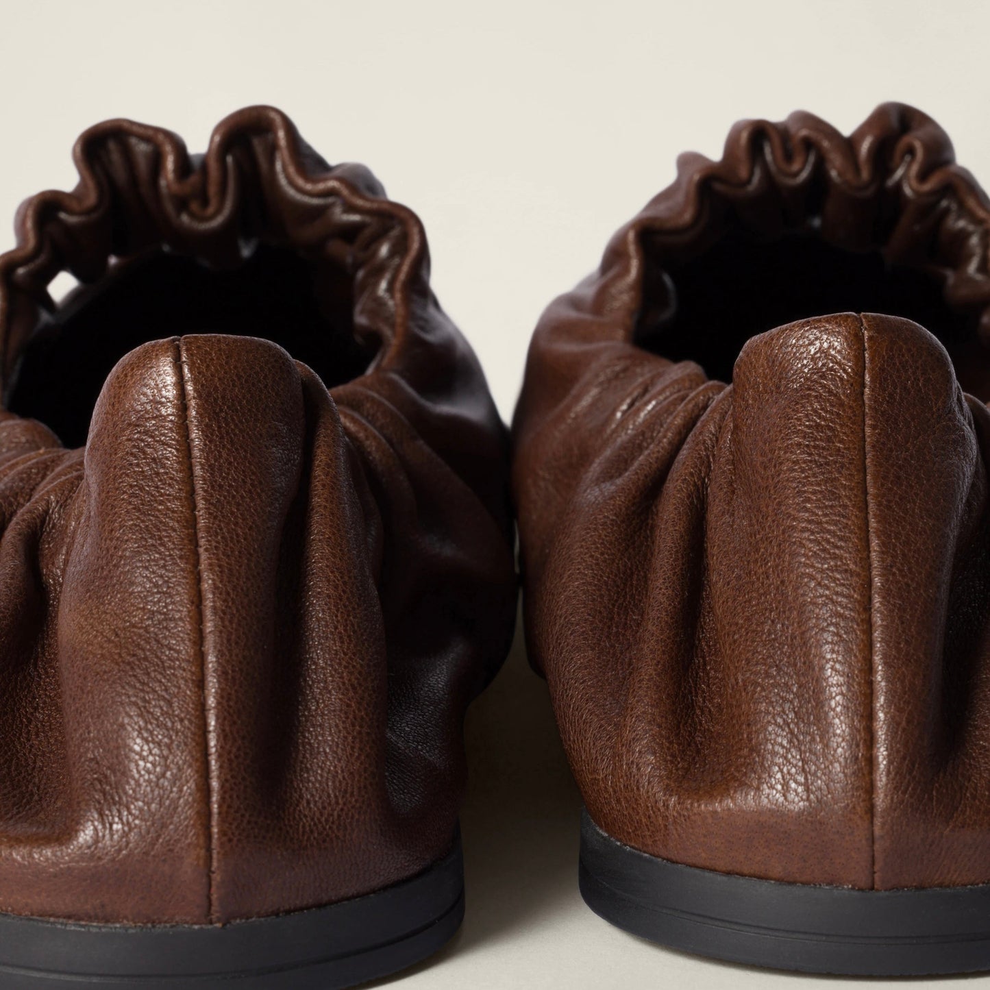 Miu Miu Ruches nappa leather ballerinas