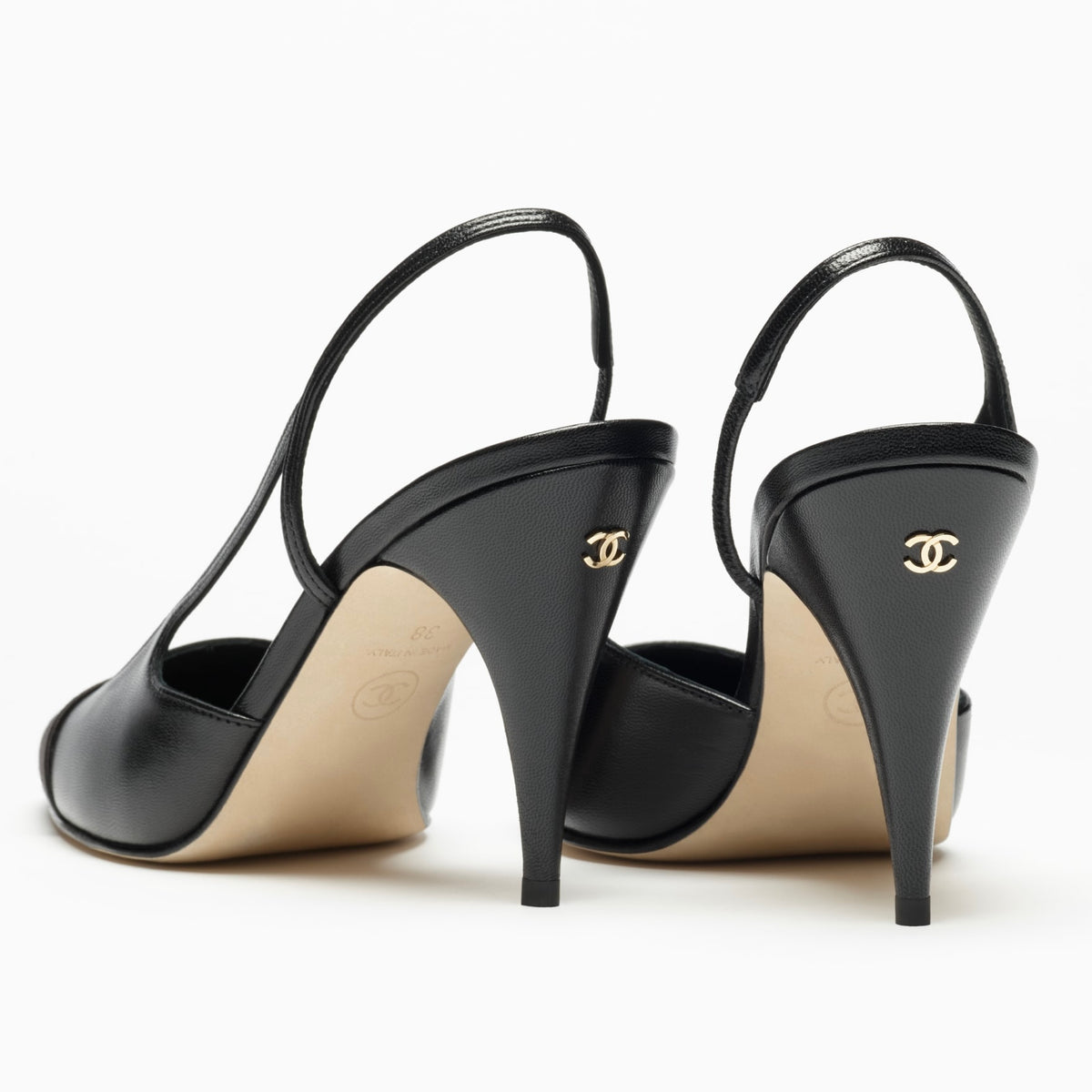 Chanel MÉTIERS D’ART 2026 SLINGBACKS GOATSKIN & MIXED FIBERS BLACK