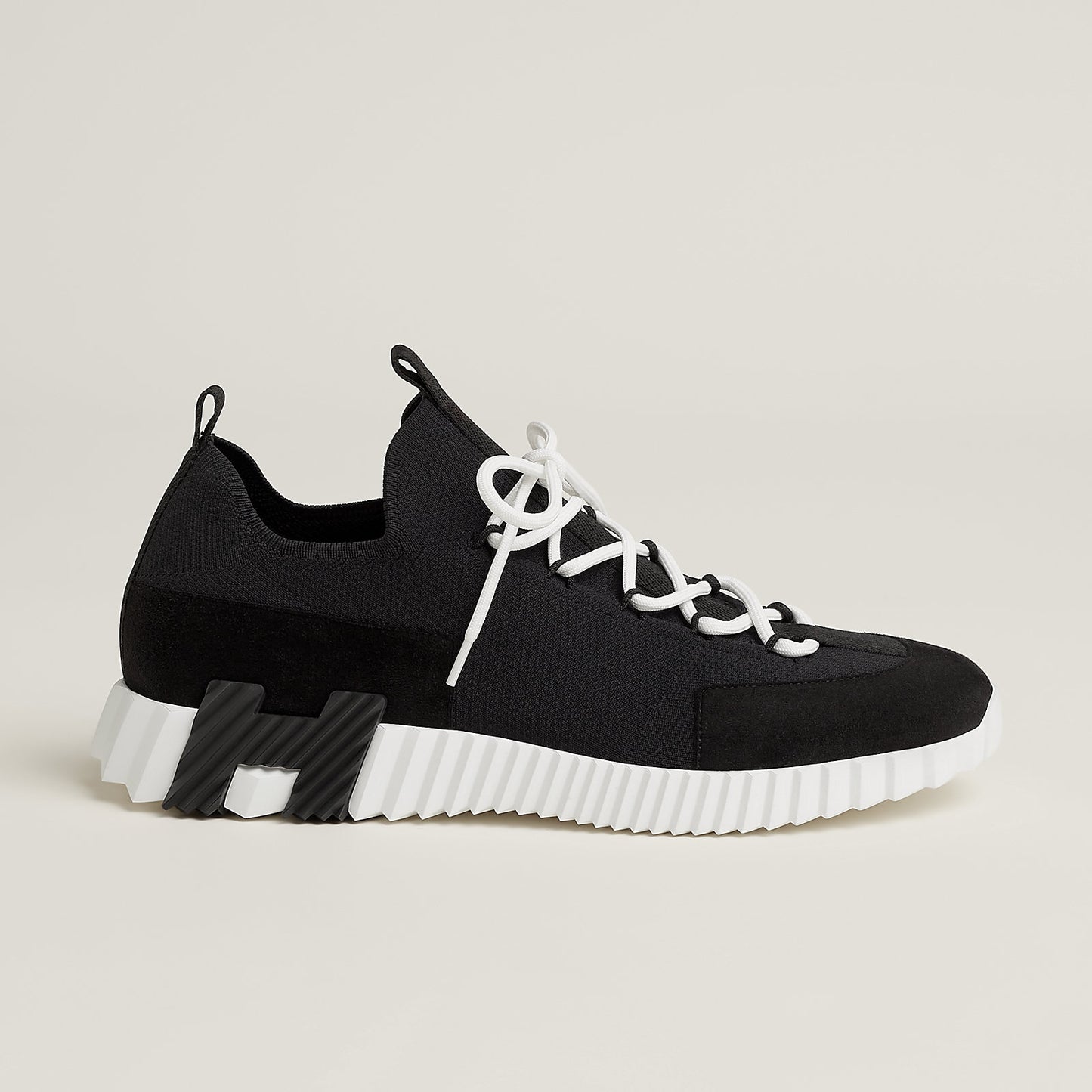 Hermès Lift slip-on sneaker 'Noir / Blanc'