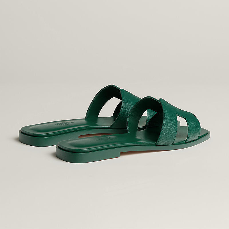 Hermès Oran sandal 'Vert Oyat'