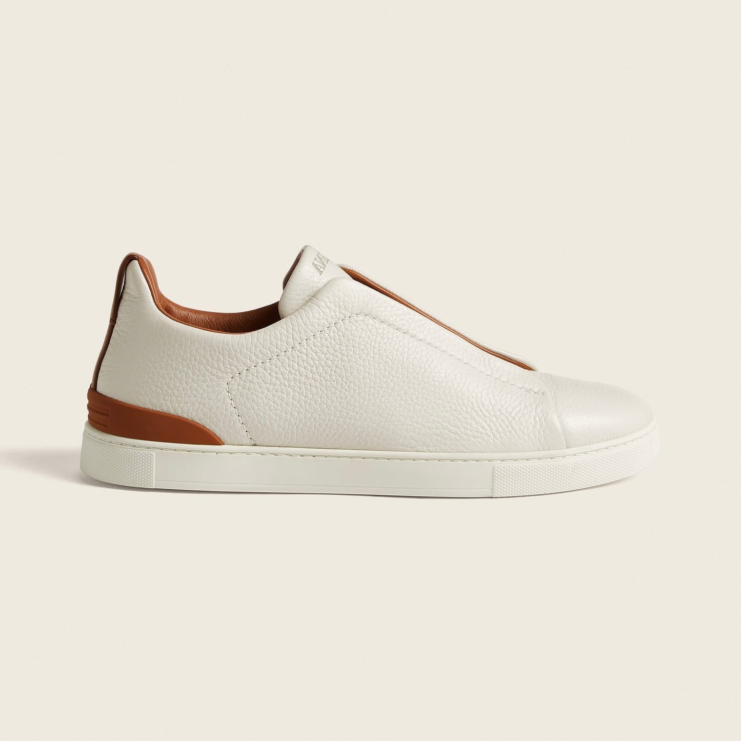 Zegna Triple Stitch leather sneakers WHITE TRIPLE STITCH Off White