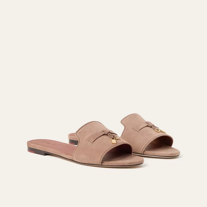 Loro Piana Summer Charms Sandal Fossil (D499)