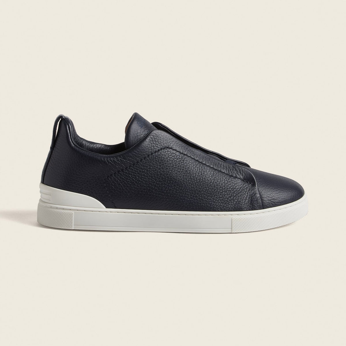 Zegna TRIPLE STITCH™M GENUINE
LEATHER SNEAKERS IN BLACK