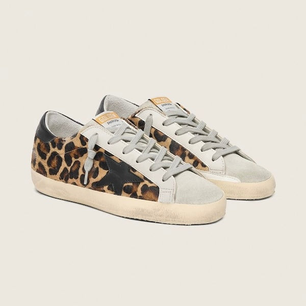Golden Goose Super-Star in leopard print leather (Women's)