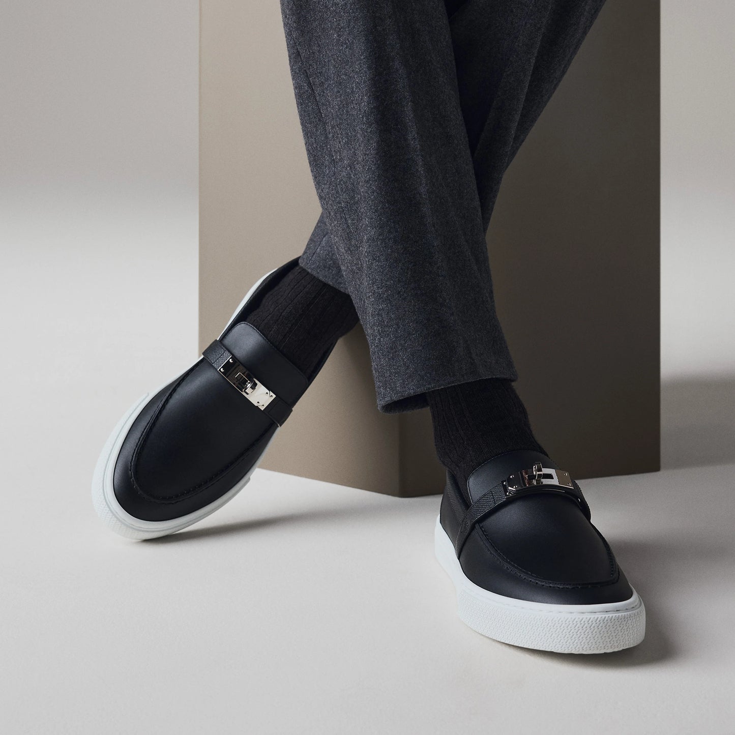 Hermès Game slip-on sneaker 'Noir'