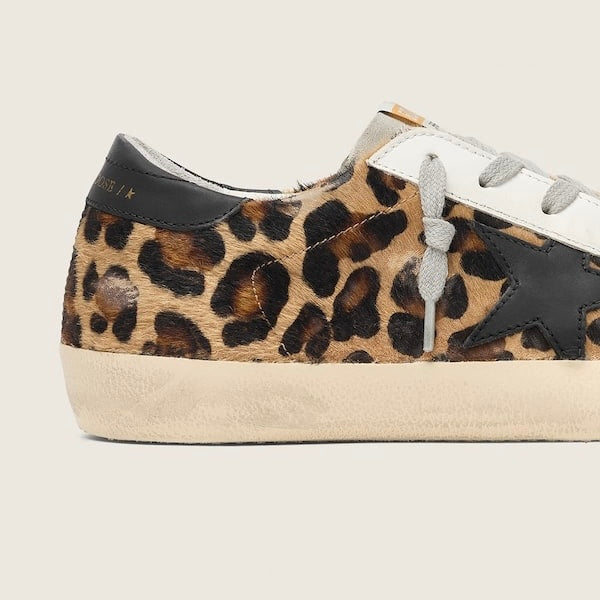 Golden Goose Super-Star in leopard print leather (Women's)