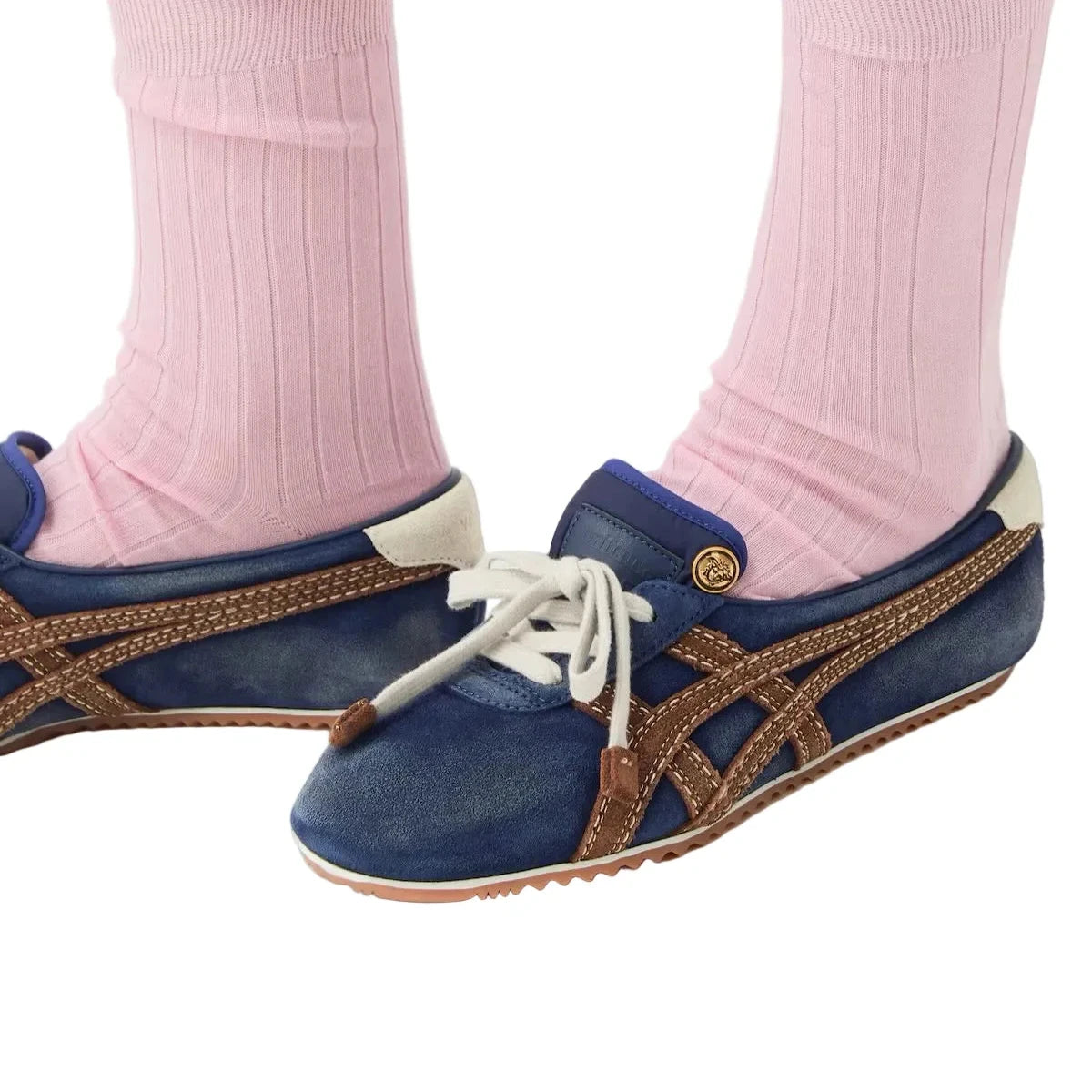 Onitsuka Tiger Tai Chi Sakura Nappa Versace Blue Brown