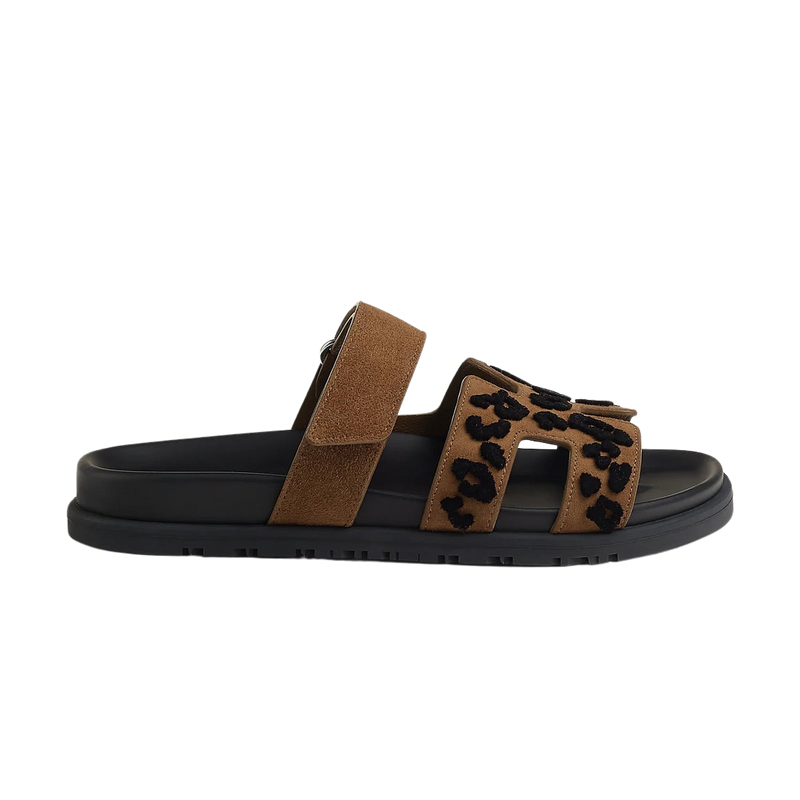 Hermès Chypre sandal 'brun fumé / noir'
